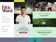 Tablet Screenshot of fifthword.co.uk